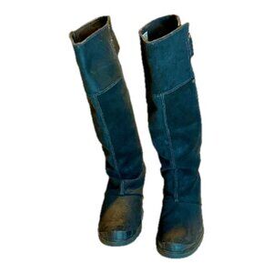 Sorell suede knee high boots- 2 inch wedge heel- excellent condition size 9.5